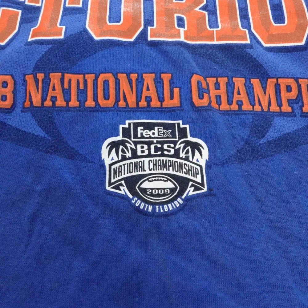Nike Florida Gators 2008 National Champions T-Shirt  XXL Blue Road To Victory‎